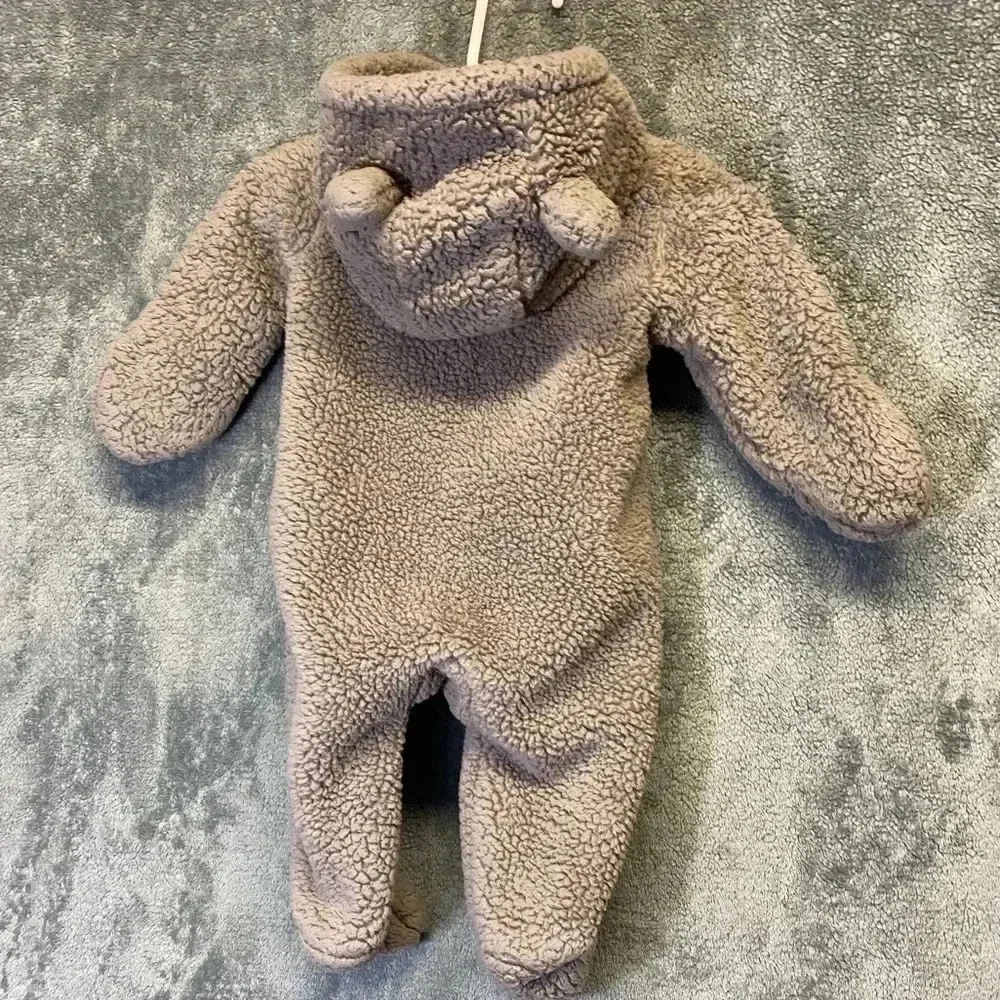 Carter's‎ baby unisex sherpa pram in tan, size 3 months